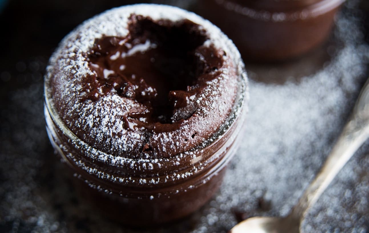 Chocolate Fondant and Frozen Yogurt