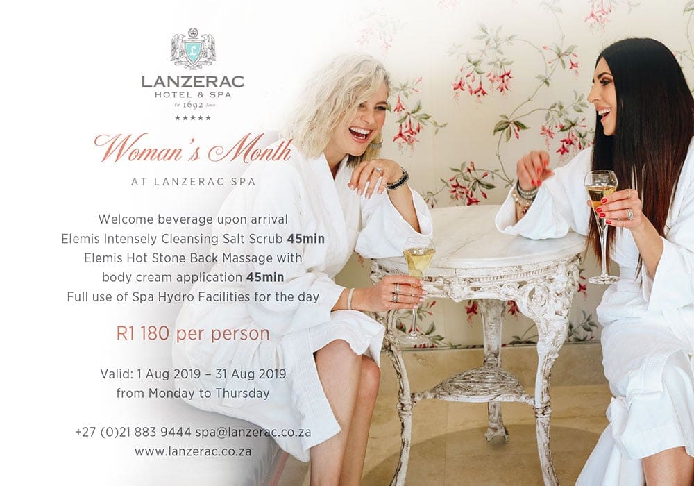 Woman's Month at Lanzerac Spa | Lanzerac Wine Estate
